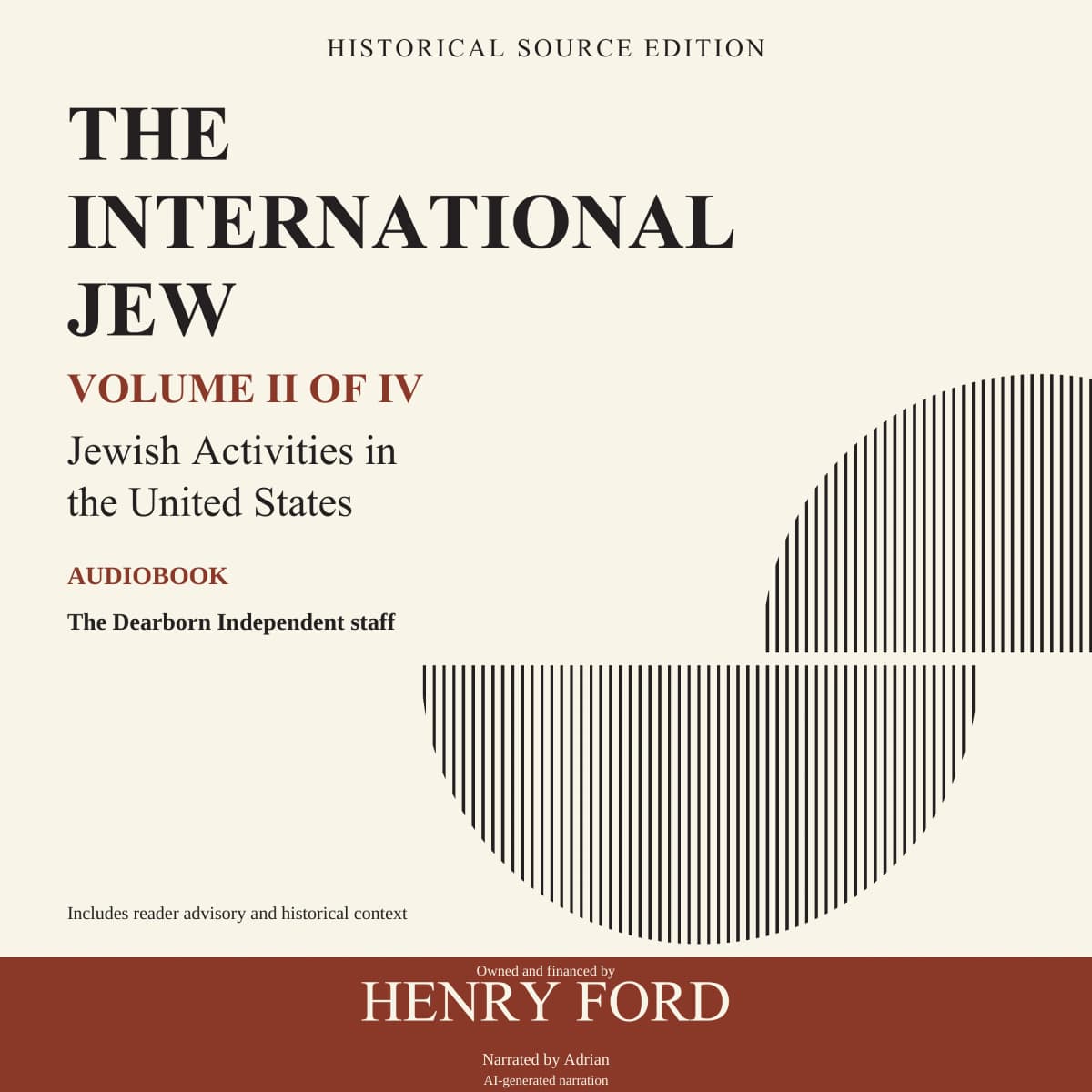 The International Jew — Volume II: Jewish Activities in the United States — Audiobook