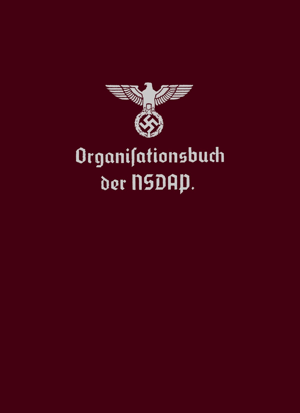 Organisationsbuch der NSDAP (1936) — German Facsimile product image 1