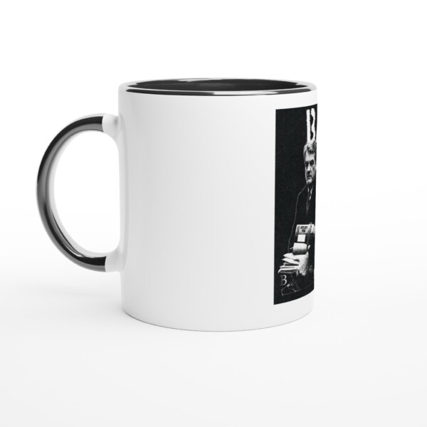 Banged up 11oz ceramic mug  ceramic black
